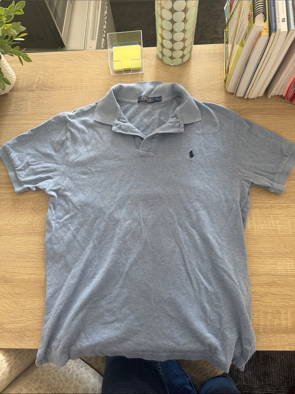 Polo by Ralph Lauren Blue Short-Sleeve Cotton Polo